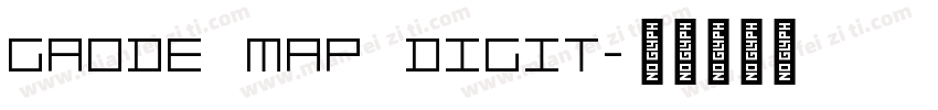 Gaode Map Digit字体转换